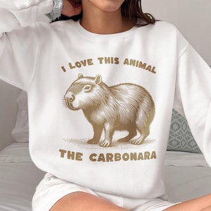 Funny Capybara Sweatshirt, Funny Capybara Hoodie Gift, Capybara Lover Sweatshirt, Funny Animal Sweater, Capybara Lover Gift, Gift for Her