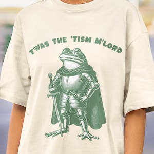 T&#39;was The &#39;Tism M&#39;lord Shirt, Funny Frog Wizard Meme Shirt, Neurodiversity Shirt, Autism Warrior Tee, Chaos Core Graphic Tee,Weirdcore Shirt