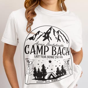 Luxury Camp Bachelorette Shirt, Custom Camping Bachelorette Party Shirts, Hen party Tee Gift, Group Bachelorette Tee Gift, Bridal Party Gift