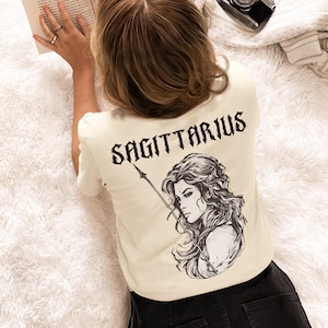 Koszulka Strzelec Koszulka Strzelec Koszulka z horoskopem Prezent Astrologia Koszulka Zodiak Grudzień Urodziny Listopad Koszulka Prezent dla Niej Dla Niego, Prezent dla Niego
