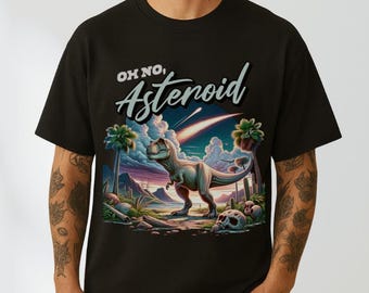 Oh nein Asteroid Shirt, Dinosaurier Shirt, Dino Shirt, lustiges 90er Jahre Shirt, Vintage Shirt, lustiges Shirt, Shirt für Männer Frauen, Meme Shirt Knebelgeschenk