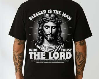 Camiseta con versículos bíblicos, camiseta con gráfico religioso de Jesús, camiseta con las Escrituras, camiseta con el Evangelio, camiseta cristiana, camiseta con la fe en el Señor.