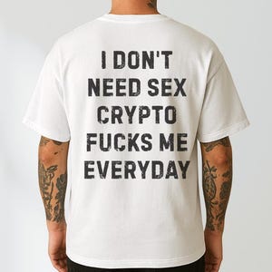 Lustiges Krypto bevorzuge Meme T-Shirt: Bitcoin Handel Humor Geschenk