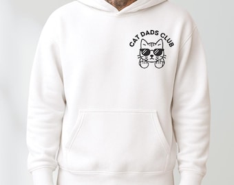 Cat Dads Club Hoodie, Cat Lover Gift, Pet Parent Hoodie, Cute Cat Dad Apparel, Gift For Father, Dad Hoodie, Funny Cat Hoodie, Cat Dad Gift