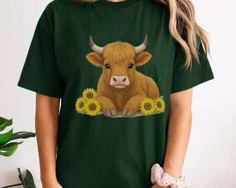 Camiseta de vaca de las Tierras Altas, Camiseta de Campo, Camiseta con Gráfico del Oeste, Camiseta de Vaca Peluda, Camiseta de Animal de Granja, Camiseta de Vaca, Regalos de Vaca, Camiseta de Vaquilla, Camiseta de Mamá Vaquera