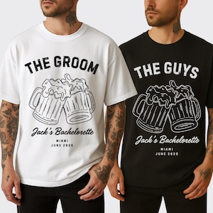 Maglietta per la festa dello sposo e dei ragazzi, maglietta coordinata per la festa dello sposo, maglietta per l&#39;addio al celibato, maglietta per la festa di matrimonio, regalo per lo sposo, weekend tra ragazzi