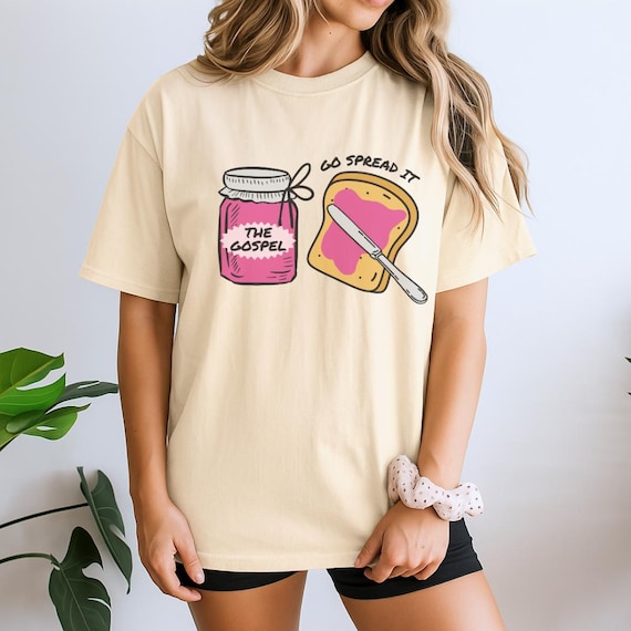 Go Spread It Gospel Shirt, Christian Shirt, Funny Bible Verse Shirt, Faith Pun Tee, Faith Based Gift, Christian Apparel, Aesthetic Faith