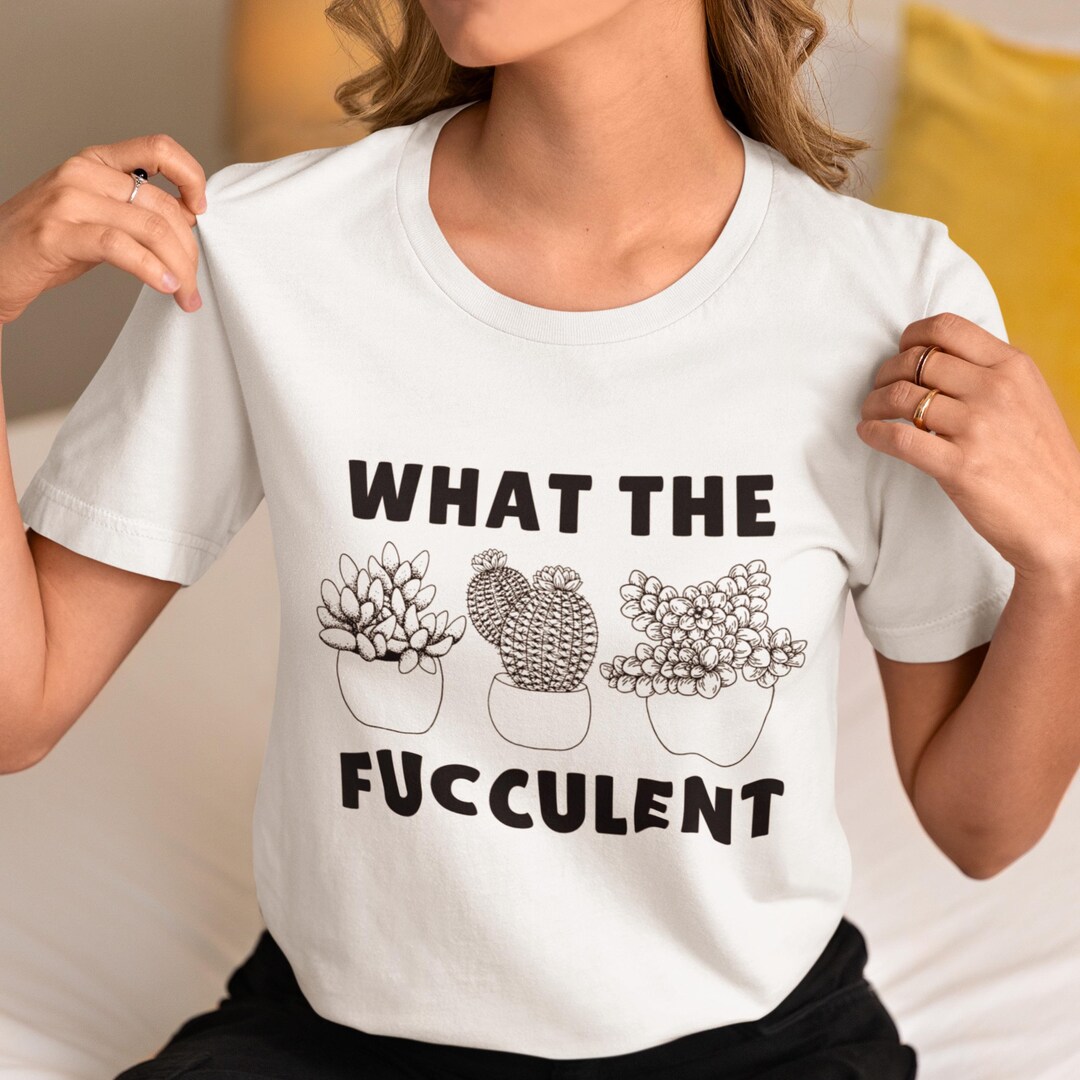 Luna | Women's Cute Succulent Plants Art Print Shirt main image 0