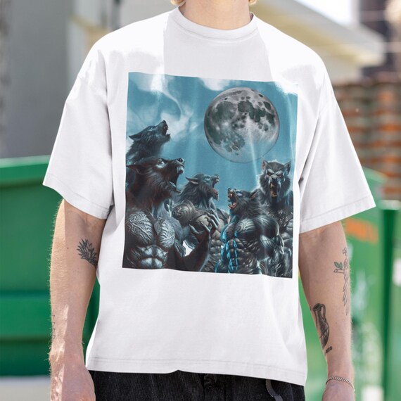 Alpha Wolf Vintage 90s T-shirt, Retro Meme Tee, Grunge Clothing