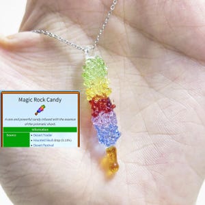 Stardew Valley-Inspired Magic Rock Candy Custom Necklaces| Mermaid Pendant-Inspired Blue Seaside Necklace | Original Glass Pendant |