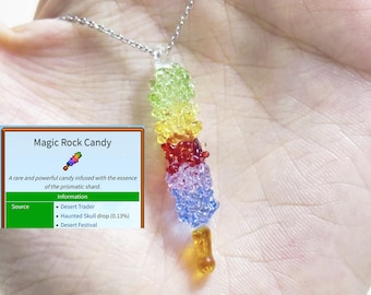Stardew Valley-Inspired Magic Rock Candy Custom Necklaces| Mermaid Pendant-Inspired Blue Seaside Necklace | Original Glass Pendant |