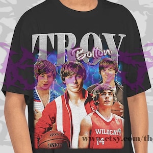 Troy Bolton T-Shirt, Fan Tee Graphic T-Shirt, Gift For Women and Man Unisex T-Shirt