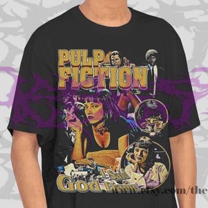 T-shirt Pulp Fiction, T-shirt vintage Pulp Fiction, T-shirt graphique Fan Tee, Cadeau pour femme et homme T-shirt unisexe