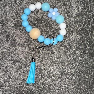 Custom Beaded Keychain Wristlet