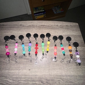 Custom Beaded Badge Reels