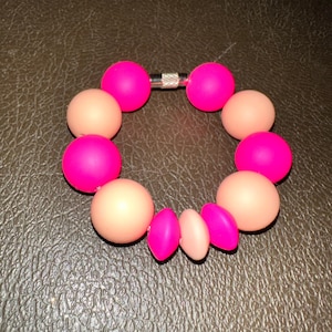 Pink and Peach Custom Beaded Stanley Charm