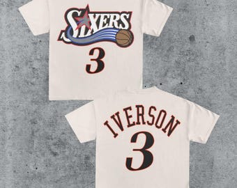 Double Sided Vintage 90s ALLEN IVERSON Shirt Homage Retro Classic Graphic Tee Bootleg Bestseller Unisex Sport Sweatshirt Gift
