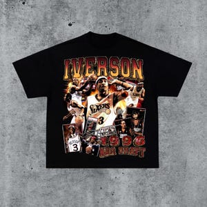 Vintage 90s Allen Iverson Shirt Homage Retro Classic Graphic Tee Bootleg Bestseller Unisex Sport Sweatshirt Gift
