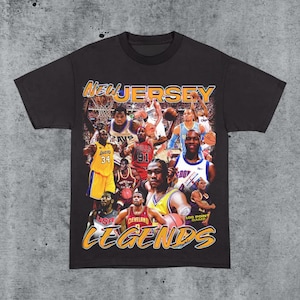 Vintage 90s NJ Basketball Legends Shirt Homage Retro Classic Graphic Tee Bootleg Bestseller Unisex Sport Sweatshirt Gift