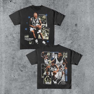 Double Sided Vintage 90s ALLEN IVERSON Shirt Homage Retro Classic Graphic Tee Bootleg Bestseller Unisex Sport Sweatshirt Gift