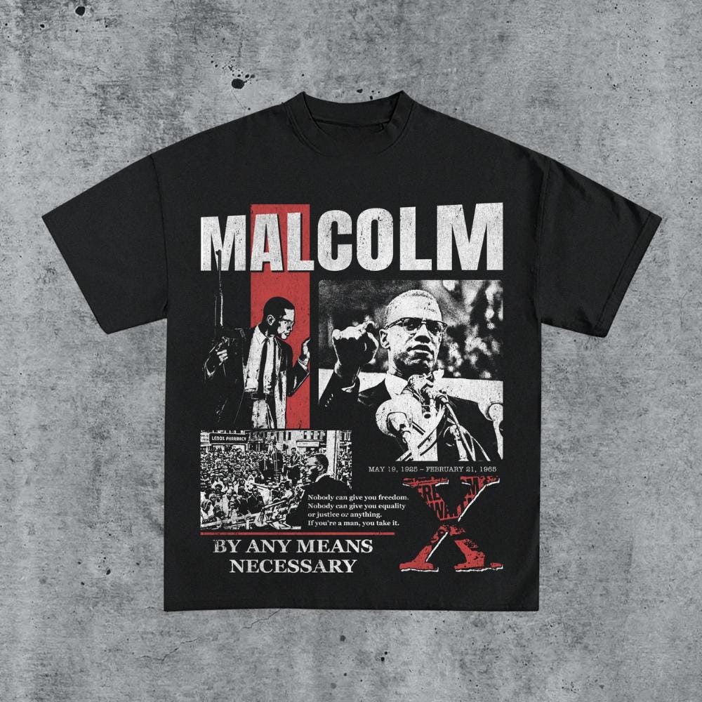 Malcolm X T Shirt - Etsy