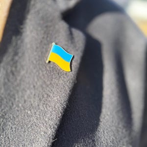 Ukrainian Pin Flag Ukraine Badge Ukrainian Coat of arms Flag Ukraine Gift Present