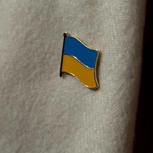 Ukrainian Pin Flag Ukraine Badge Ukrainian Coat of arms Flag Ukraine Gift Present
