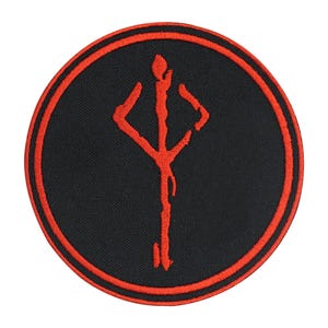 Bloodborne Hunter&#39;s Mark Patch, Bloodborne Cosplay Patch, Soulsborne Embroidery, Bloodborne Patch, Backpack Patch, Gaming Embroidery
