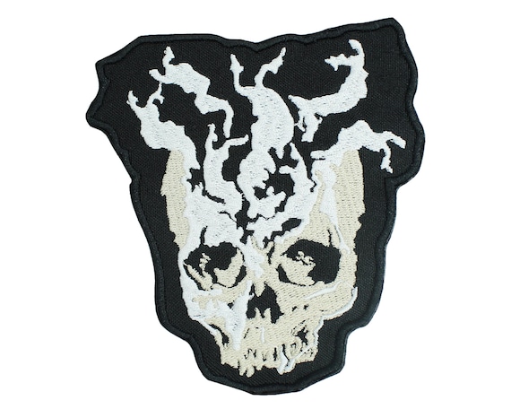 Madman's Achievement Patch, Schädel Aufnäher zum Aufbügeln, Gaming