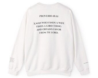 Proverbs 18:22 PROPOSAL Sweatshirt | Bible Verse Crewneck