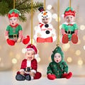 BULK DISCOUNT Baby Ornament: Baby Christmas Ornament 2025, Custom Face Baby Photo Keepsake