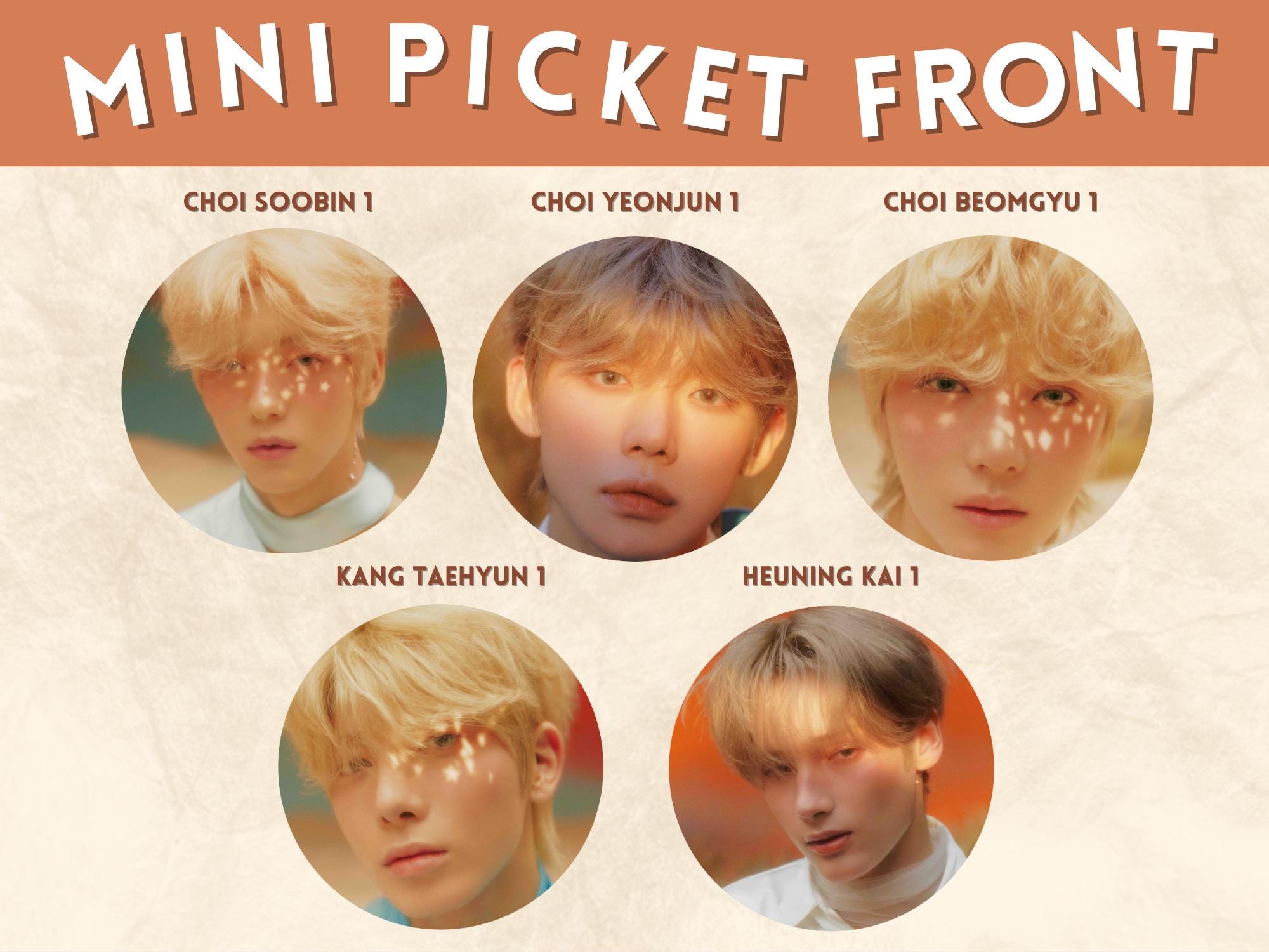 TXT Mini Picket Minisode 3: Tomorrow - Light + Romantic Concept - Individual Members ( Unofficial )