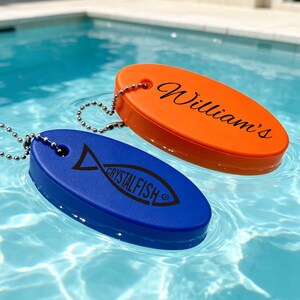 Custom Floating Keychain – Personalized Name, Waterproof Key Float for Boating