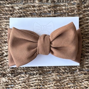 Top Knot Bow Headband for Baby girl, Fall bow for baby, oversized top knot bow, big baby bow, jumbo bow for baby girl, baby bow top knot
