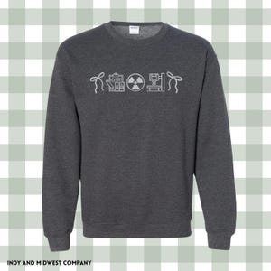 Radiology Xray tech Icon crewneck embroidered | radiography icons sweatshirt | Embroidered Sweatshirt | gifts for radiology tech image 9