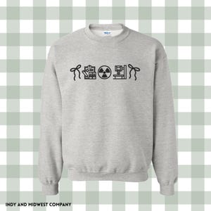 Radiology Xray tech Icon crewneck embroidered | radiography icons sweatshirt | Embroidered Sweatshirt | gifts for radiology tech image 11