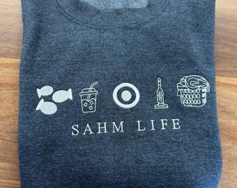 Mom Life Embroidered Crewneck | Mother's Day Gift