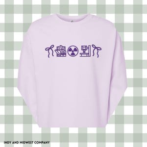 Radiology Xray tech Icon crewneck embroidered | radiography icons sweatshirt | Embroidered Sweatshirt | gifts for radiology tech image 7