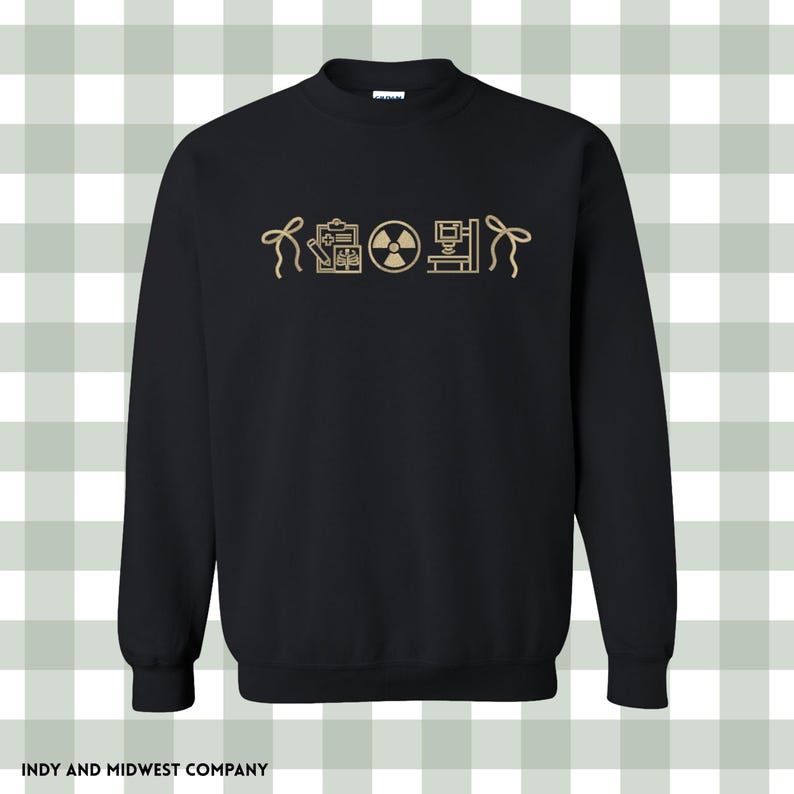 Radiology Xray tech Icon crewneck embroidered | radiography icons sweatshirt | Embroidered Sweatshirt | gifts for radiology tech image 8