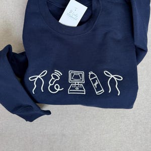 Felpa girocollo con logo Ecografista tecnico ecografista / Regali ricamati per monografi tecnici ecografisti