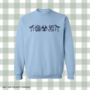 Radiology Xray tech Icon crewneck embroidered | radiography icons sweatshirt | Embroidered Sweatshirt | gifts for radiology tech image 5