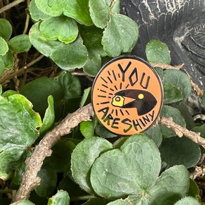 You Are Shiny Crow Pin