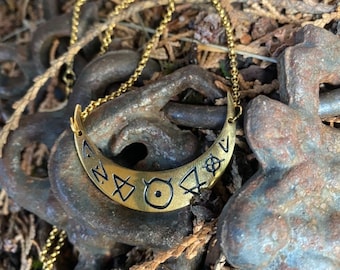 Horned Crescent Necklace