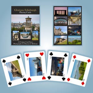 Glorious Edinburgh carte da gioco da collezione formato poker