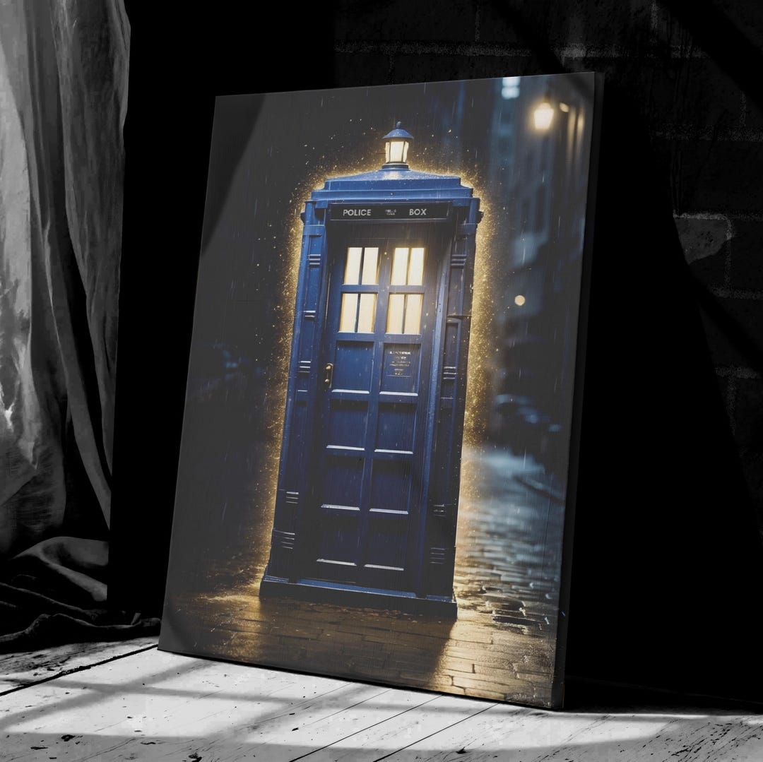 Doctor Who Tardis Box Canvas Tardis Art Doctor Who Wall Art Print ...