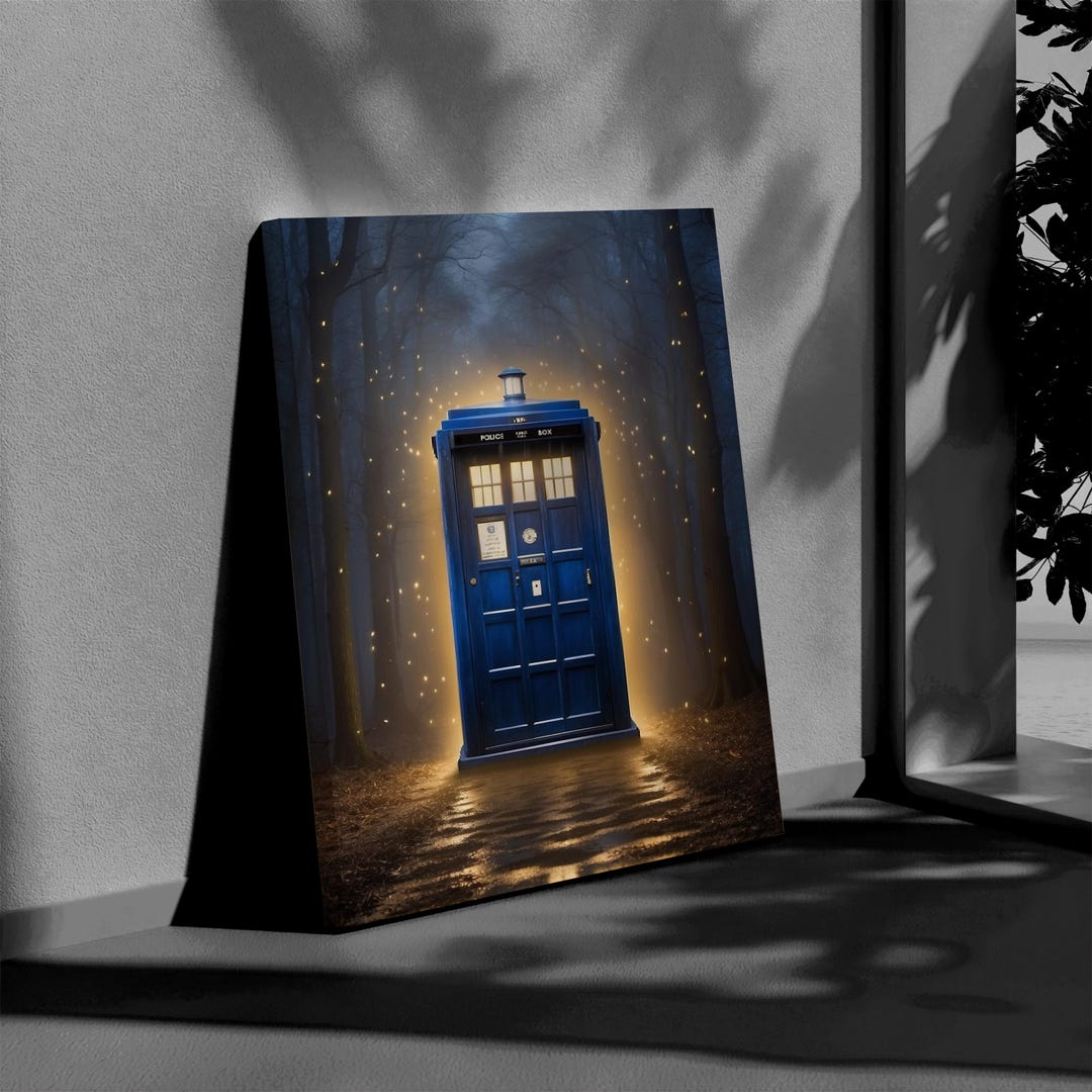 Doctor Who Tardis Box Canvas Tardis Art Doctor Who Wall Art Print ...