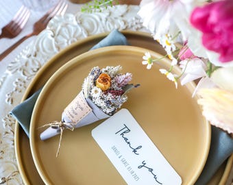 Mini-Trockenblumen-Magnet-Blumenstrauß, Hochzeits-Gastgeschenke, Geschenkbox