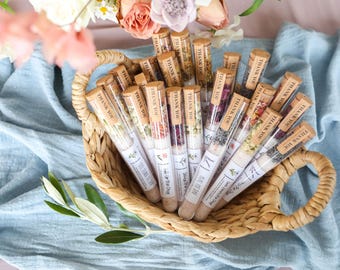Dried Petals & Herbs Bath Salt l Wedding Favors l Natural Salt - Mother&#39;s Day l Personalized Thank You Gift