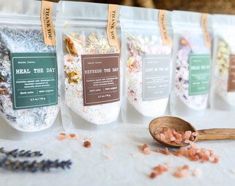 Floral Bath Salts l Party Favors l Luxury Bath Salts l Natural Bath Salts l Baby Shower Gift l Bulk Favors