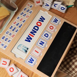 Kit de aprendizaje de letras Montessori - Educación en inglés